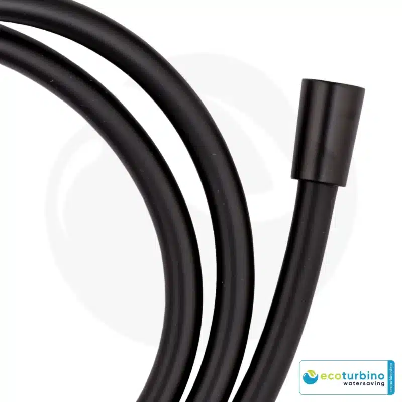 Duschschlauch | Brauseschlauch | Ersatzschlauch für die Duschkabine von ecoturbino® | schwarz