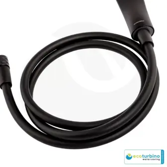 Duschschlauch | Brauseschlauch | Ersatzschlauch für die Duschkabine von ecoturbino® | schwarz
