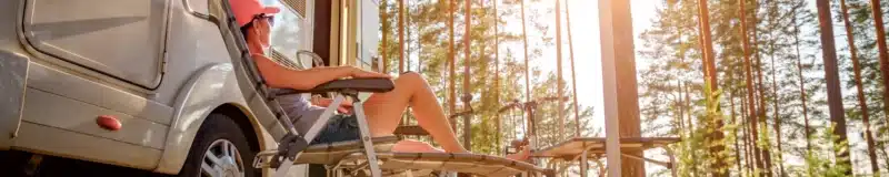 Camping Duschbrause SET Silber | ecoturbino® ECOCAMP. Szenenbild.