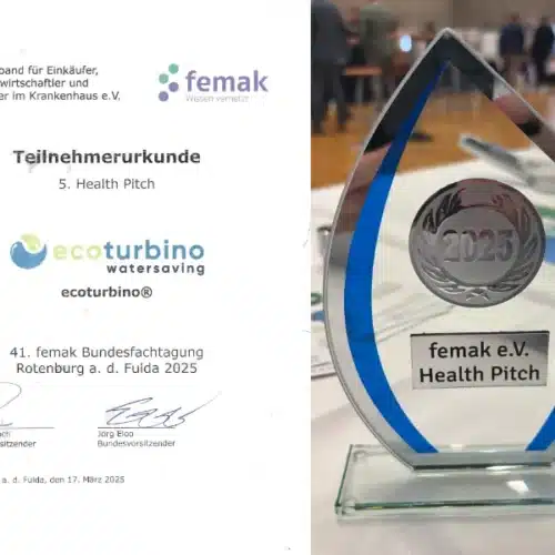 femak health pitch zertifikat ecoturbino clinic+