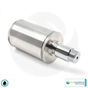 Wasserfilter ecoturbino plus | Edelstahlgehäuse + ecoturbino Wassersparadapter