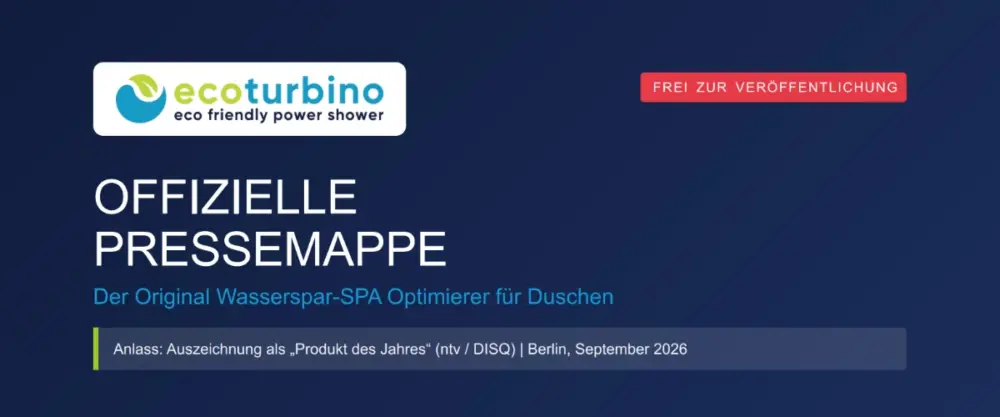 ecoturbino pressemappe produkte des jahres 2026